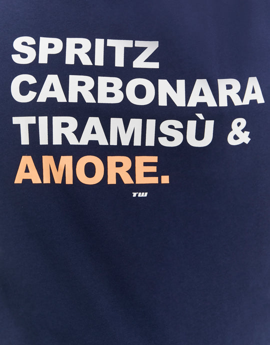 Printed T-shirt | Navy