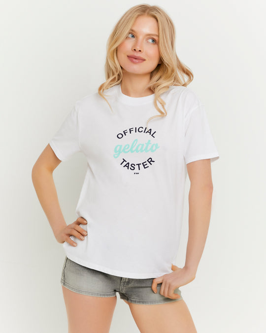 Printed T-shirt | White