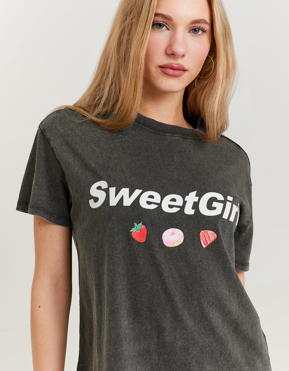 T-shirt with Print | Dark Gray