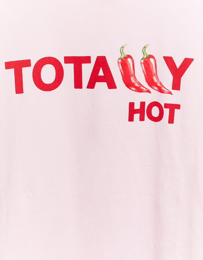 Oversize T-shirt with Print | Pink