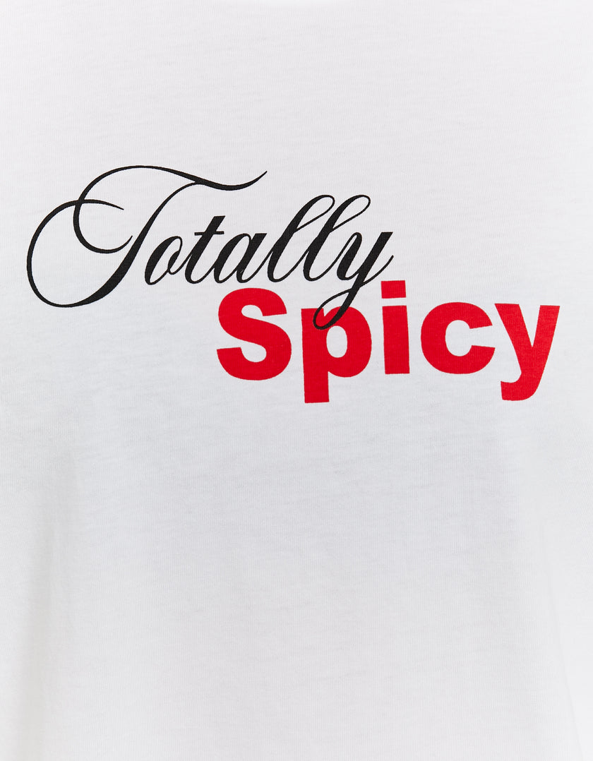 Oversize T-shirt with Print | White