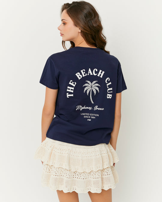 Printed T-shirt | Navy