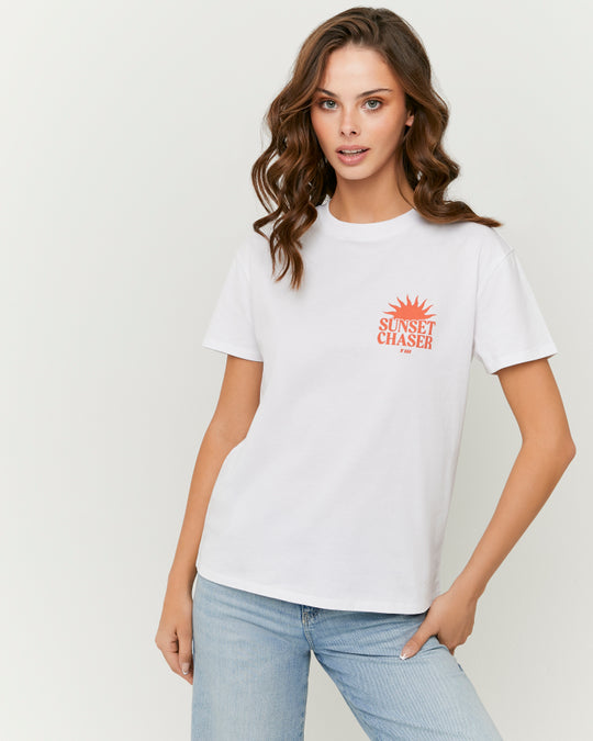 Printed T-shirt | White