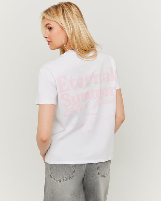 Printed T-shirt | White