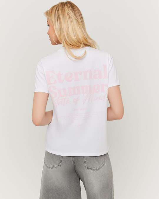 Printed T-shirt | White