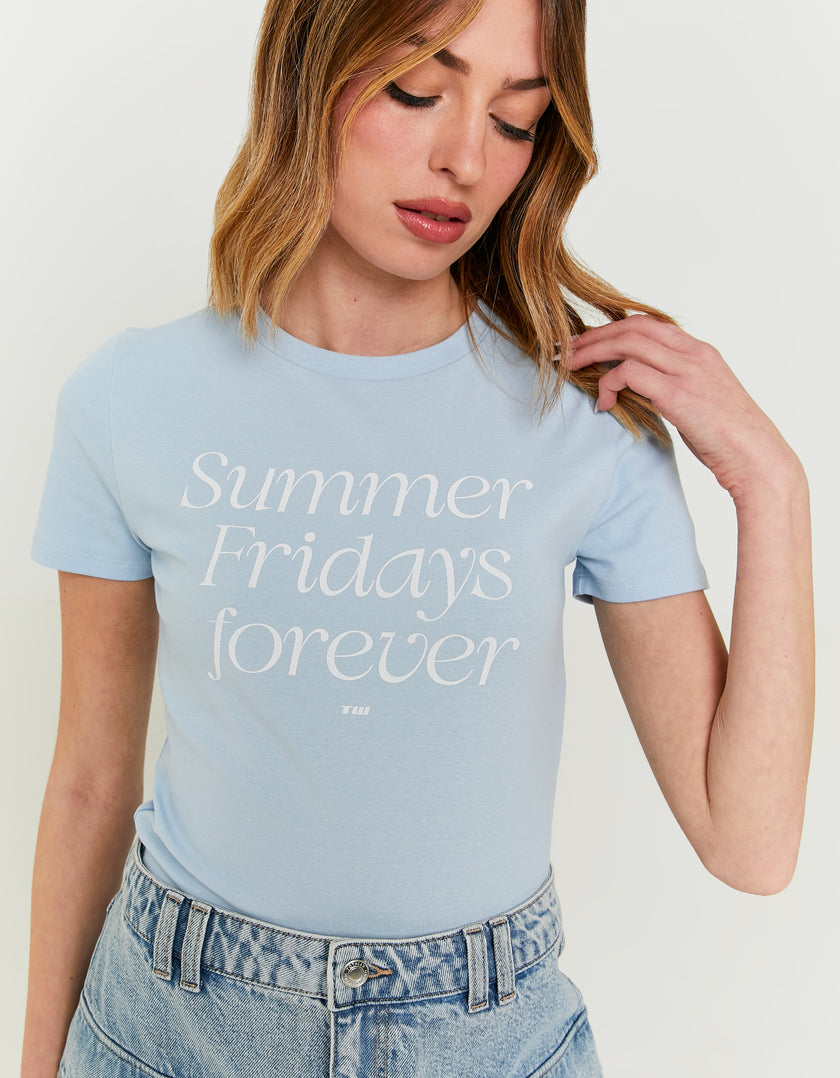 T-shirt with Print | Blue