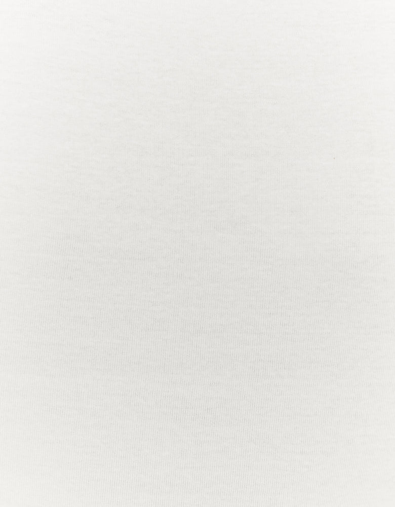 V- Neck T-shirt | Off White