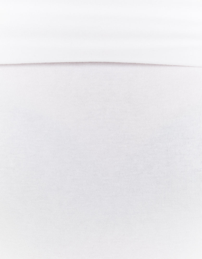 Off Shoulder Basic Top | White