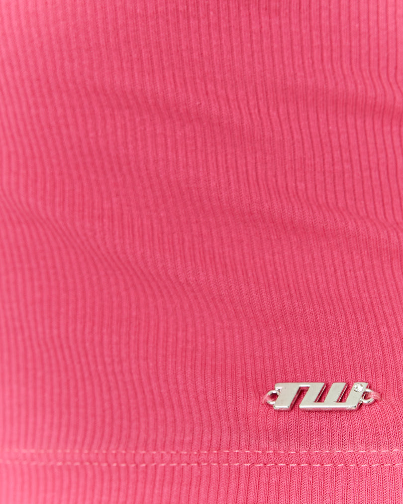 Printed Tank Top | Fushia