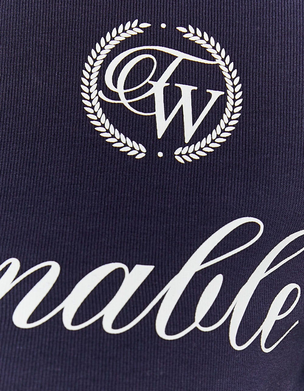 Printed Cardigan with Contrast Sleeves | Navy