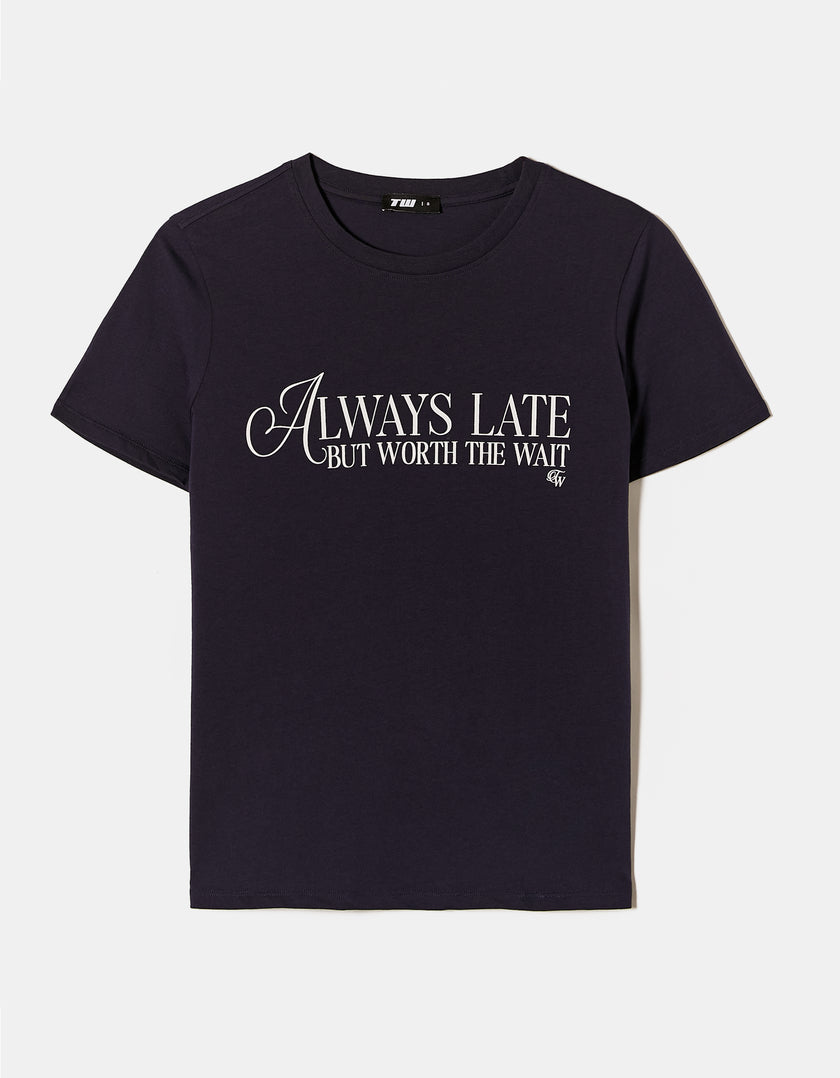 T-shirt with Print | Navy