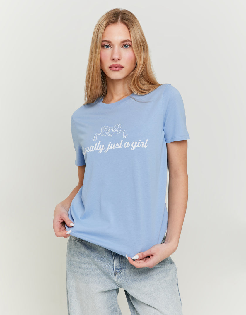 T-shirt with Print | Blue
