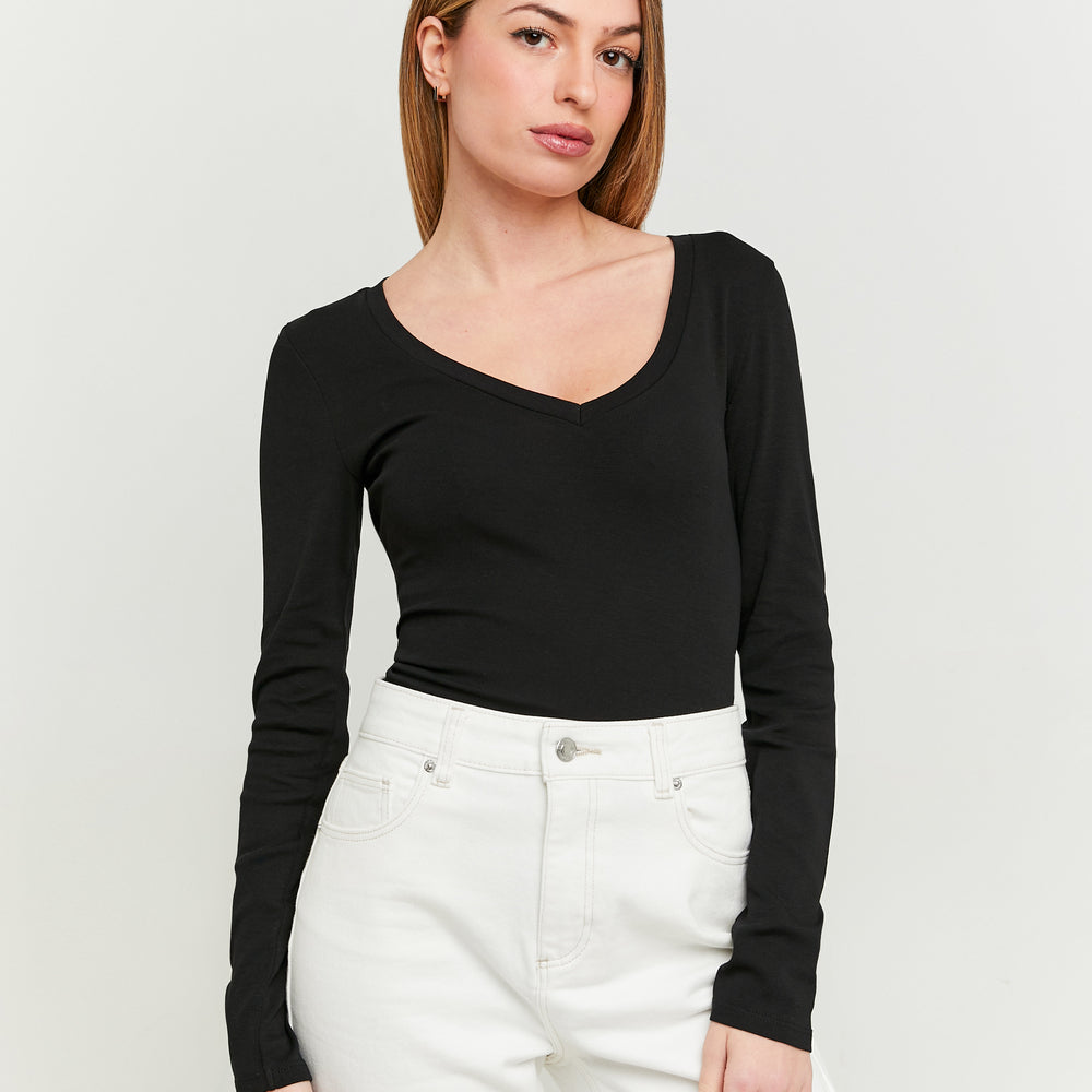 Basic T-shirt long sleeves | Black