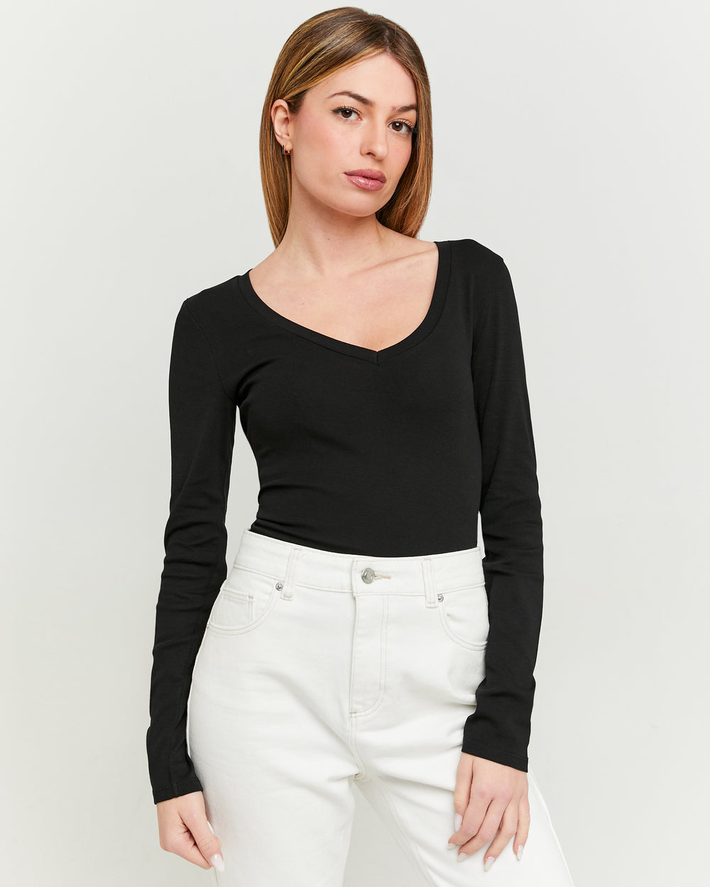 Basic T-shirt long sleeves | Black