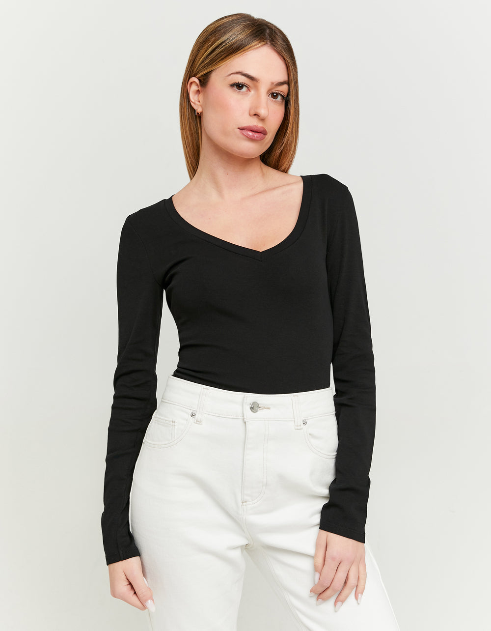 Basic T-shirt long sleeves | Black