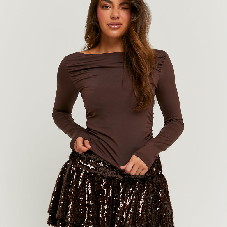 Asymmetrical Top | Brown