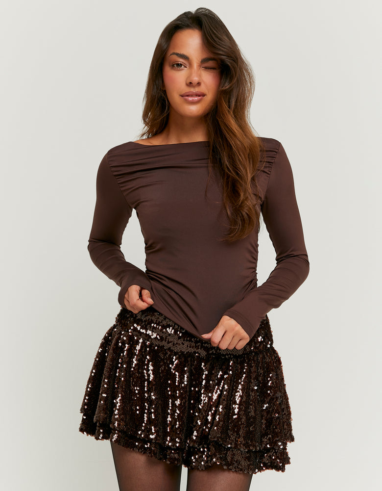 Asymmetrical Top | Brown