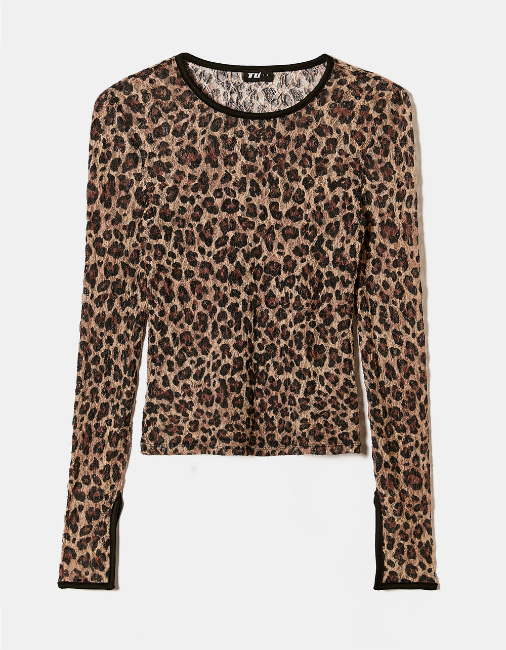 Leo Print Mesh Top | Leo Print