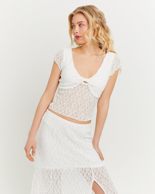 Lace Top | Off White