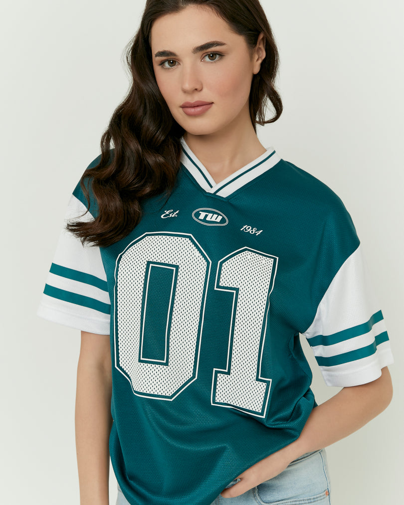 Oversized Printed T-Shirt | Green