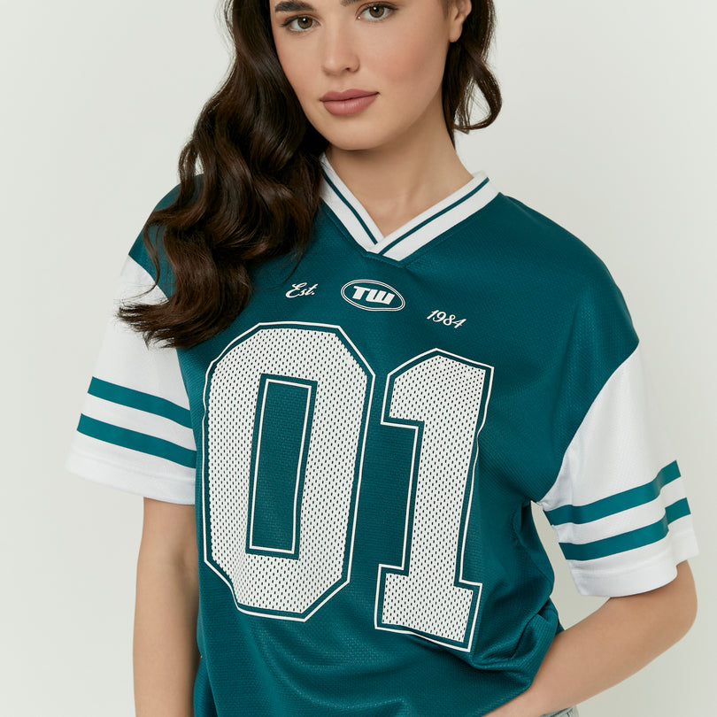 Oversized Printed T-Shirt | Green