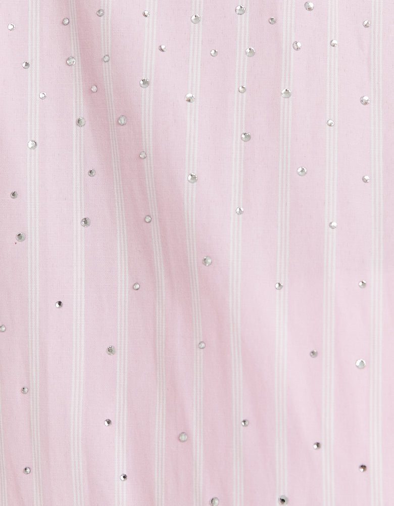 Cotton Shirt | Pink-White