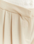 Double Waist Wide Leg Trousers | Off White