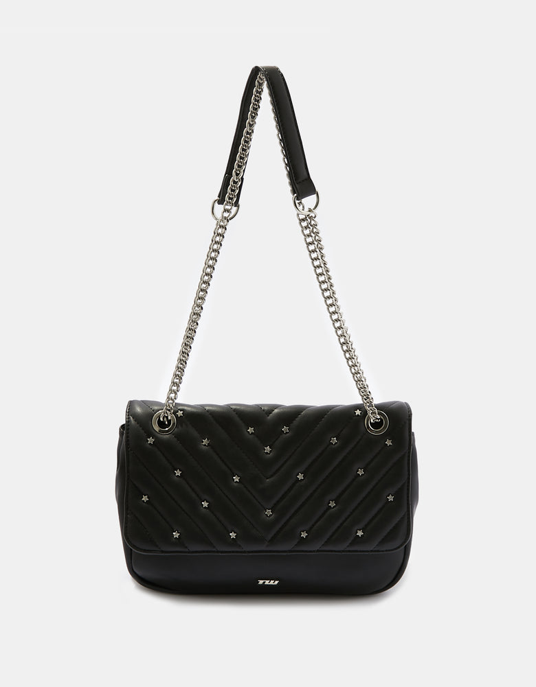 Bag with Rhinestones | Black
