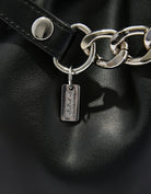 Bag With Metallic Chain | Black