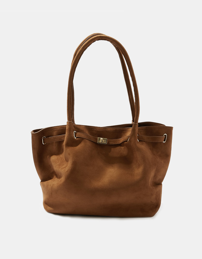 Bag in Suede | Brown