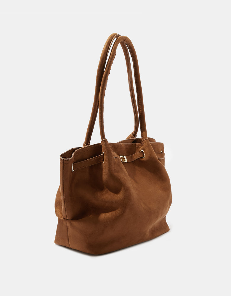 Bag in Suede | Brown