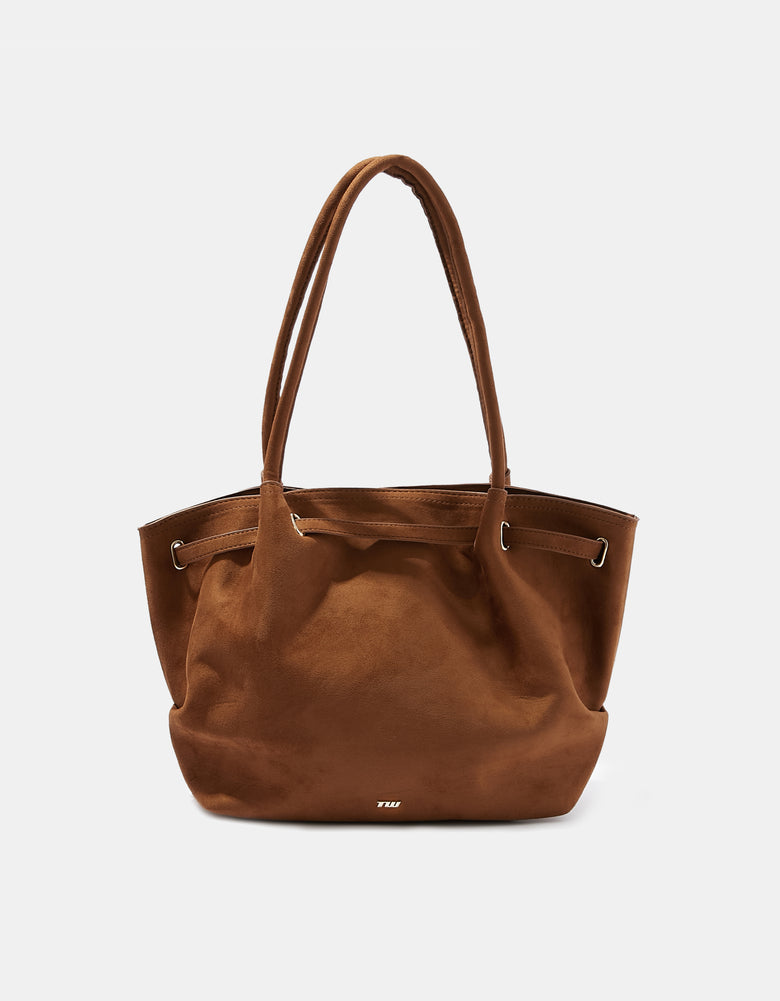 Bag in Suede | Brown
