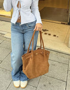 Bag in Suede | Brown