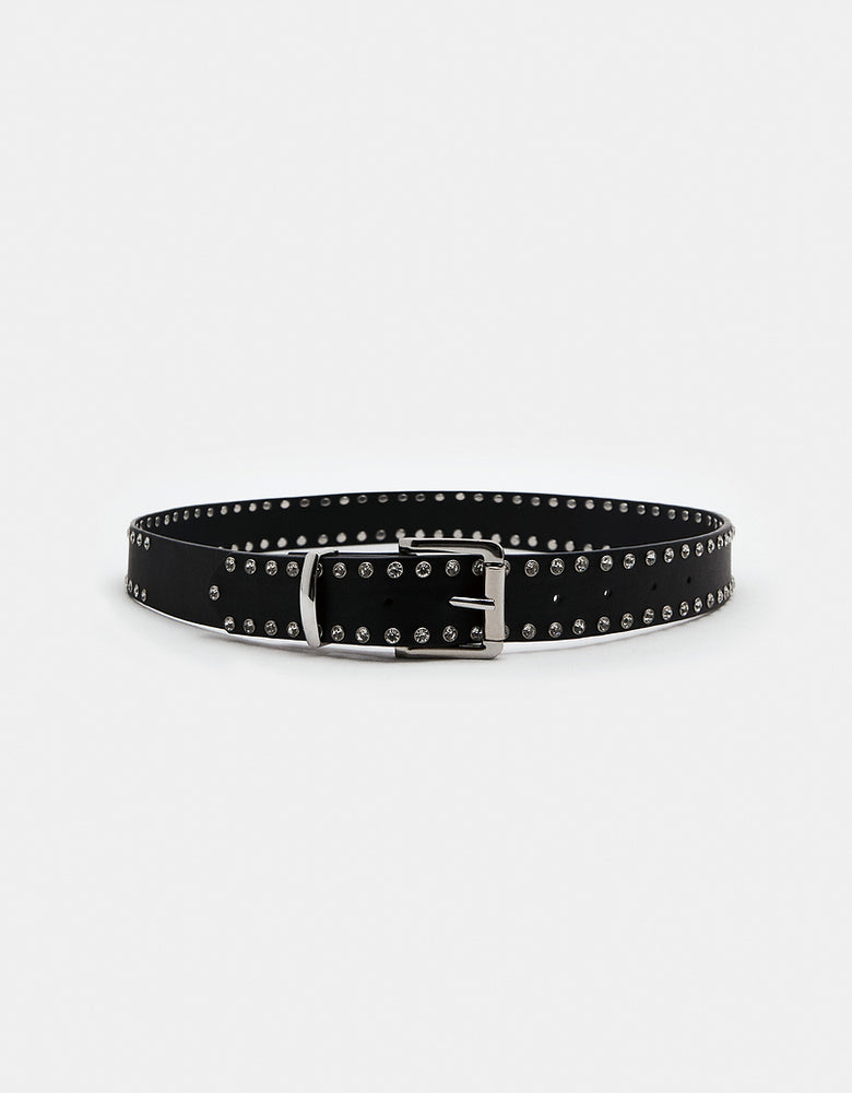 Black Studded Belt | Black