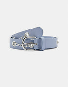 Belt with Eyelets and Chains | Purple