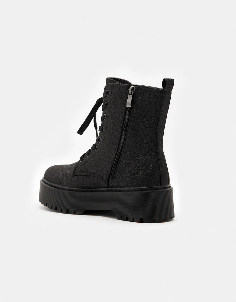 Lace Up Boots | Black
