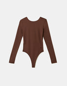 Open Back Bodysuits | Brown