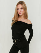 Off Shoulder Bodysuit | Black