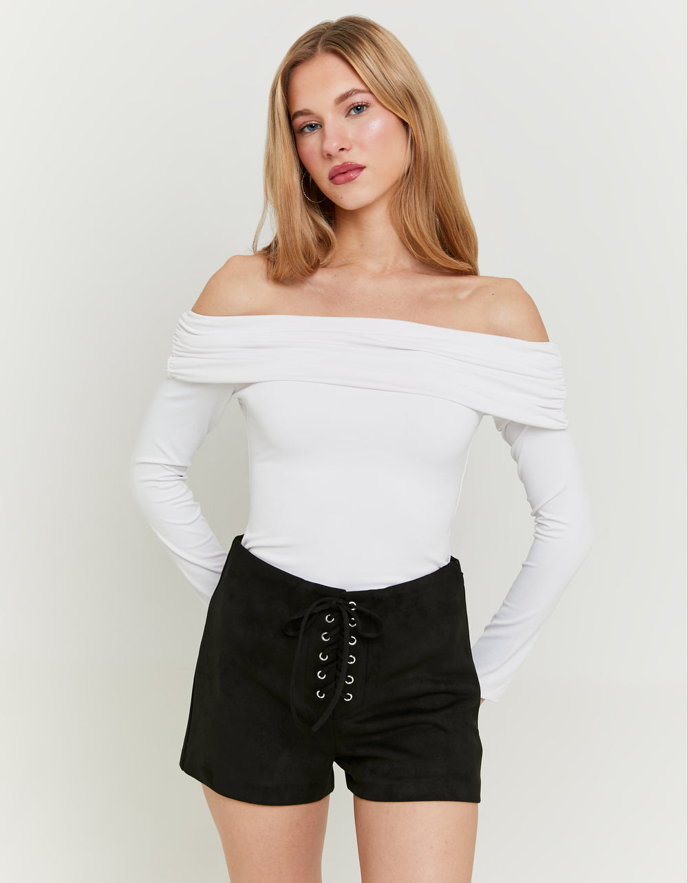 Off Shoulder Bodysuit | White