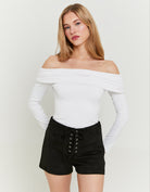 Off Shoulder Bodysuit | White