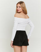 Off Shoulder Bodysuit | White