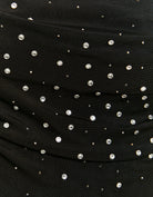 Bodysuit with Strass | Black