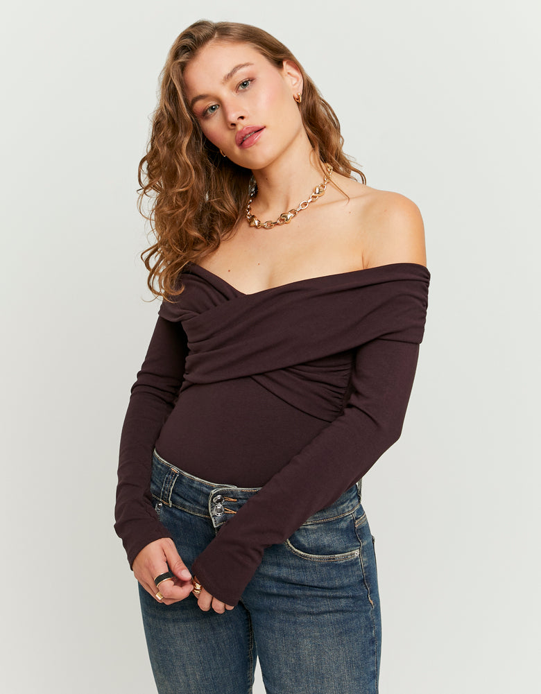 Off Shoulders Body | Brown