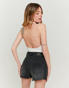 Bodysuit with Heart Detail | White