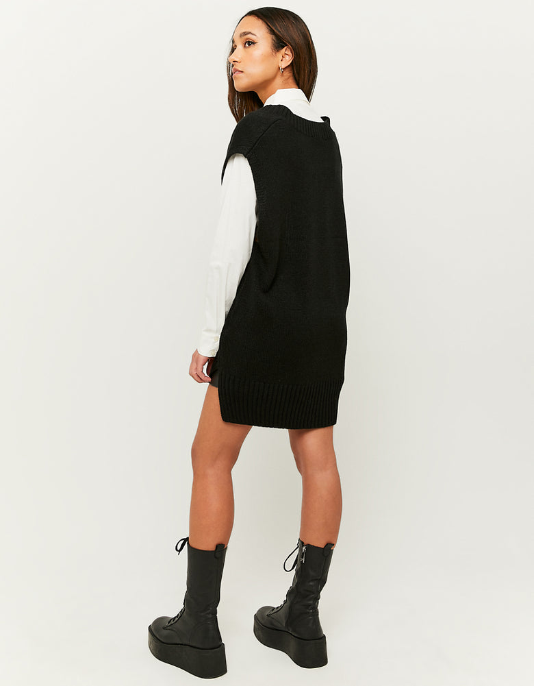 Sleeveless Jumper | Black