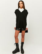 Sleeveless Jumper | Black