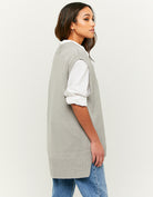 Sleeveless Jumper | Grey