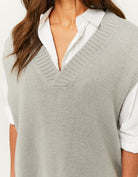 Sleeveless Jumper | Grey