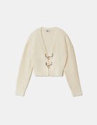 Cardigan with Buckles | Off White
