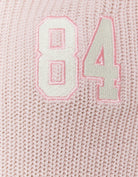 Zip?Up Cardigan with Embroidered Detail | Off White Pink